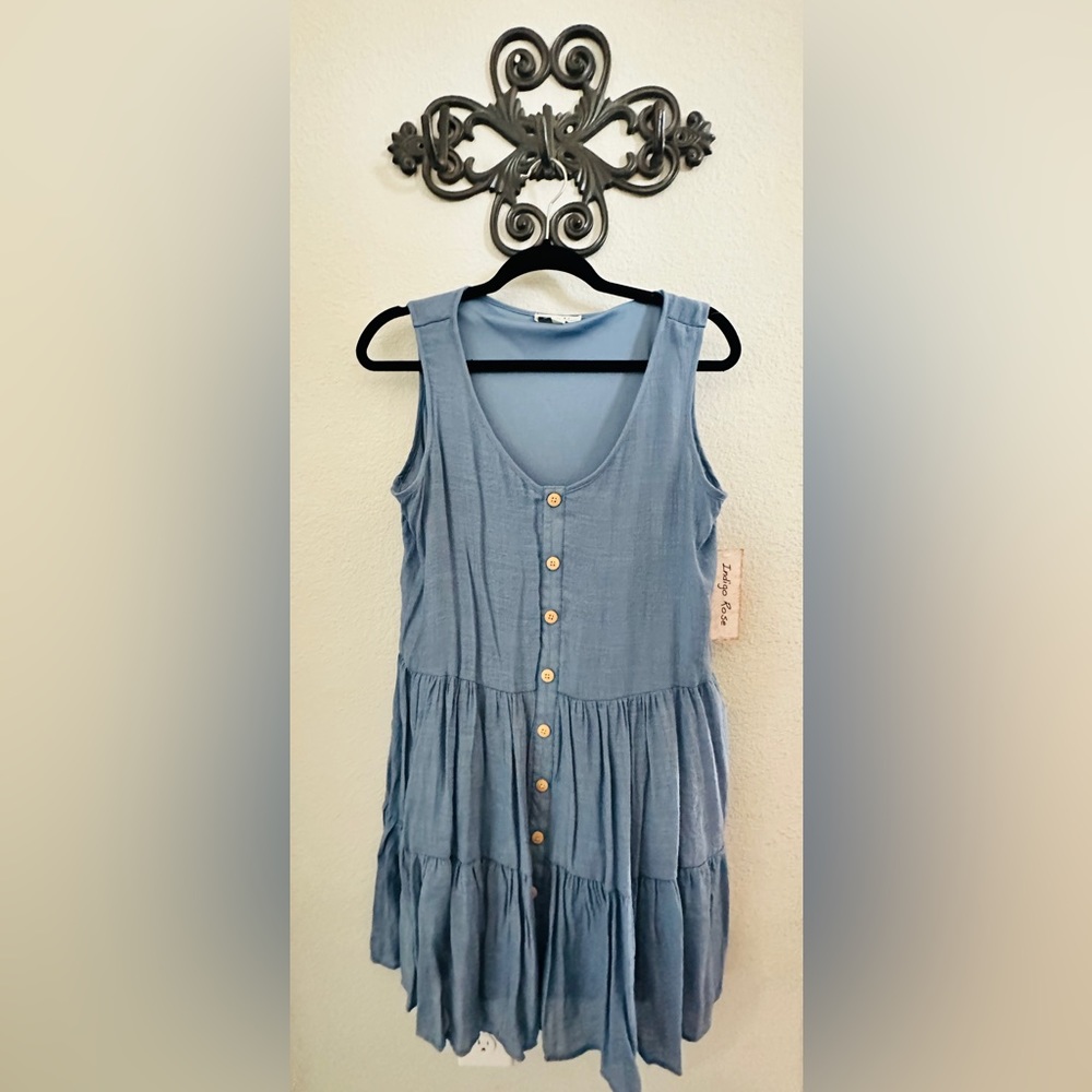 Indigo Rose, Medium, Blue